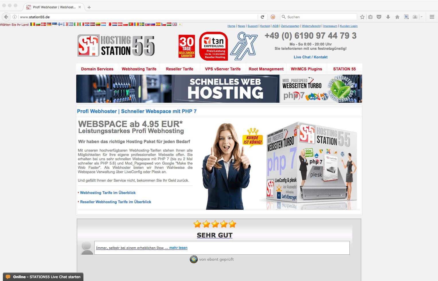 STATION55 Webhosting Provider