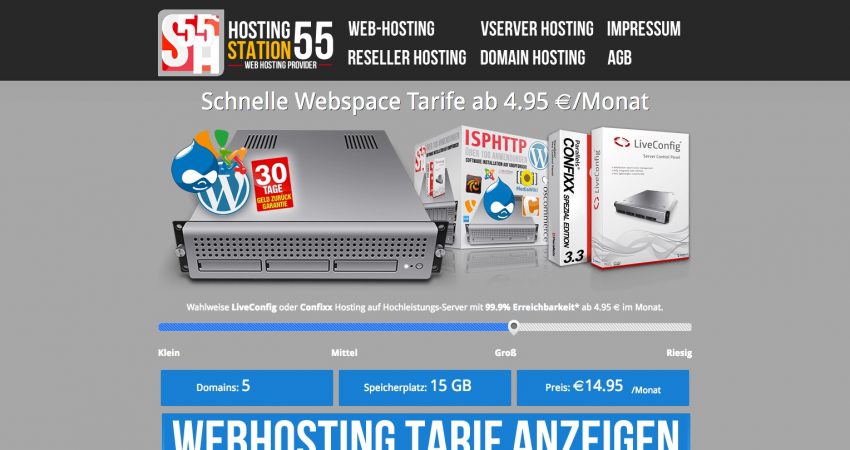 Schneller-Webspace.de – Schnelle Webspace Tarife ab 4.95 €/Monat
